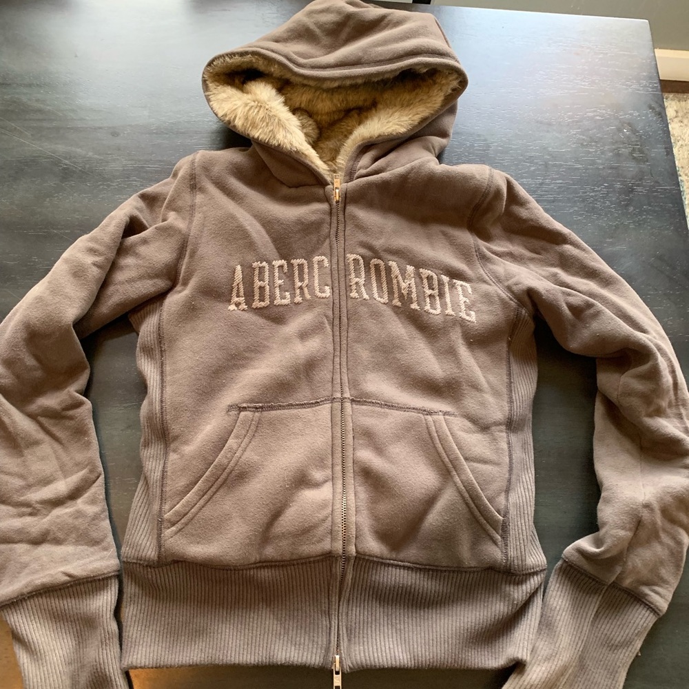 Abercrombie fur lined hoodie